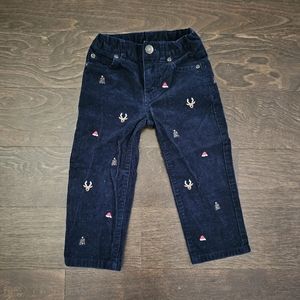 Janie & Jack Christmas Corduroy Pants